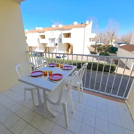 Confortable 2 Pieces, 4 Couchages Avec Balcon Et Parking Prive, Proche - Marseillan - Fr-1-326-596 Apartman